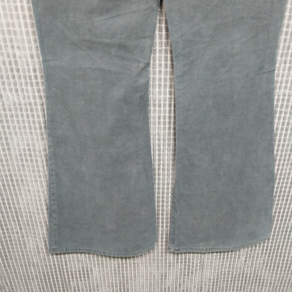 American Eagle Women Pants Super Hi-Rise‎ Flare Corduroy Button Fly 6 Gray Blue - Picture 9 of 15